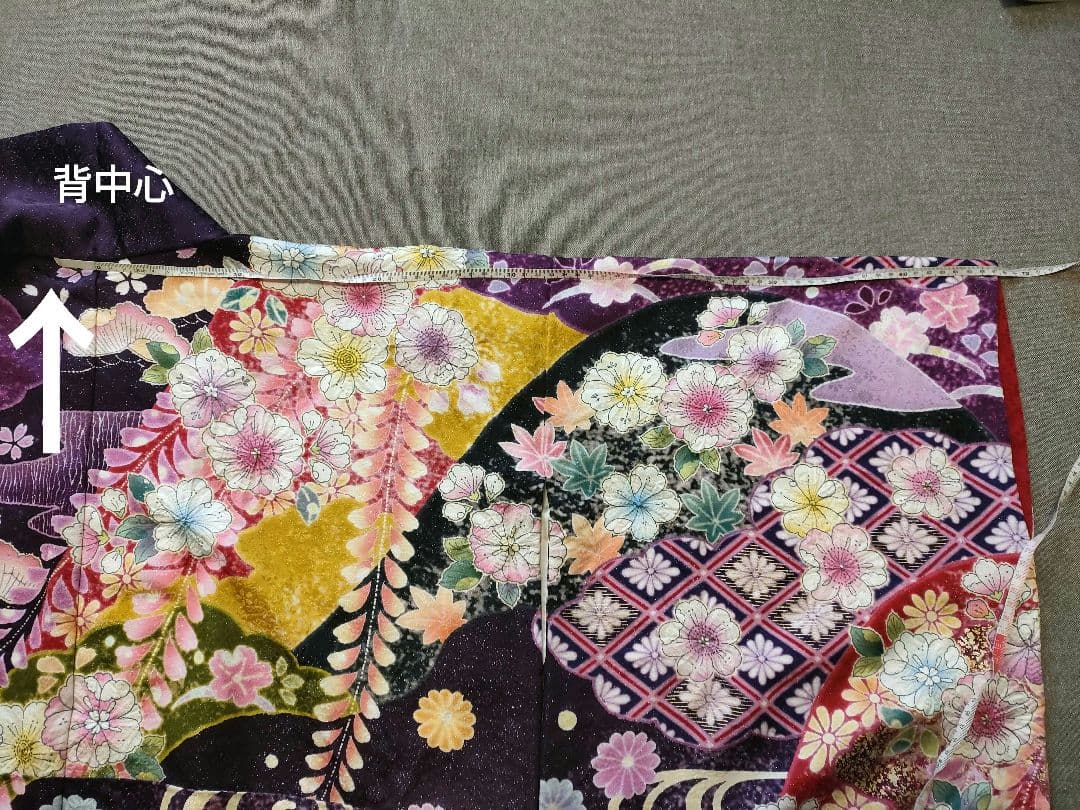 【お手続き中】逸品　濃紫　絞り　辻が花　振袖　　袋帯　その他セット
