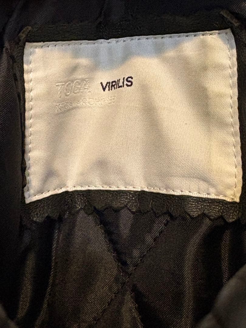 S*K様 定価19.8万　TOGA VIRILIS ラムレザー ファー ブルゾン