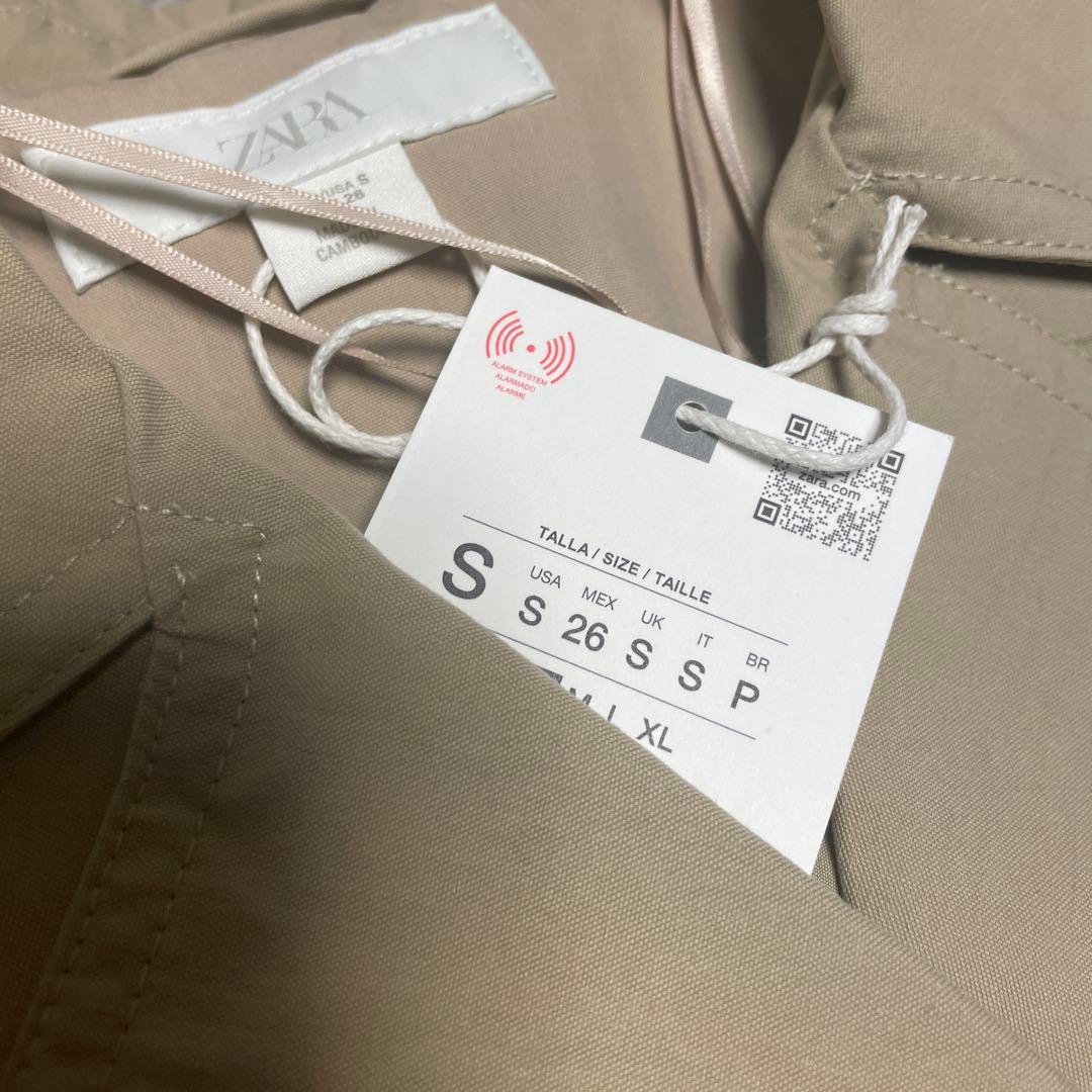 ZARA ショートトレンチコート ショルダーパッド付き S 完売品