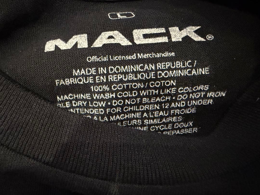 MACK 黒 Tシャツ 100%コットン 犬　ブルドッグ