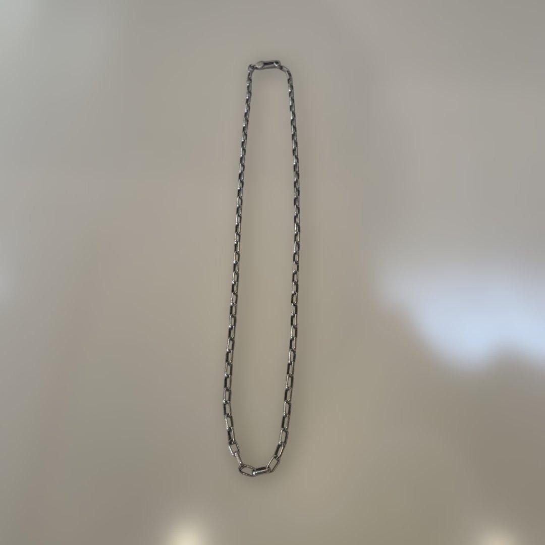 GUCCI 3.7ミリ シルバー925チェーンネックレス50cm（51cm）