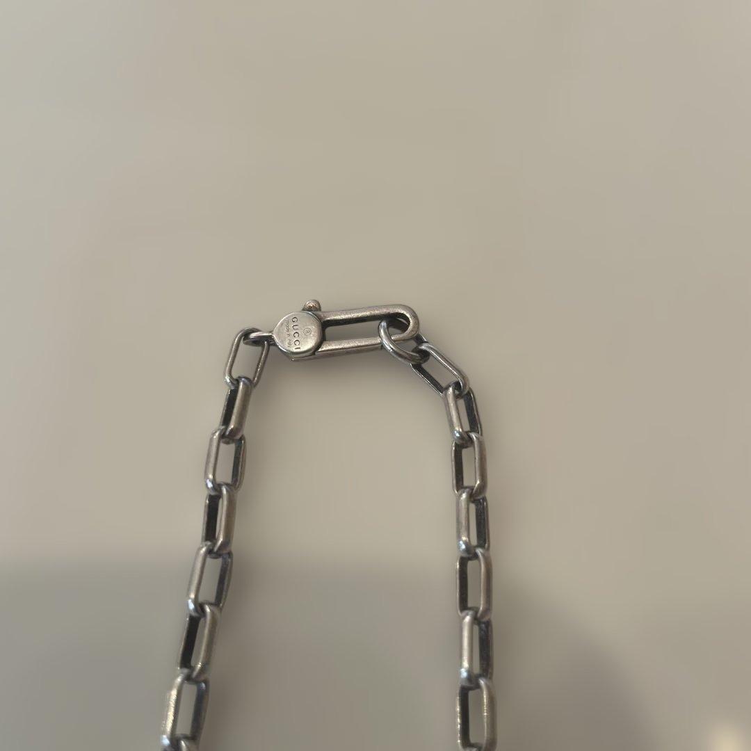GUCCI 3.7ミリ シルバー925チェーンネックレス50cm（51cm）