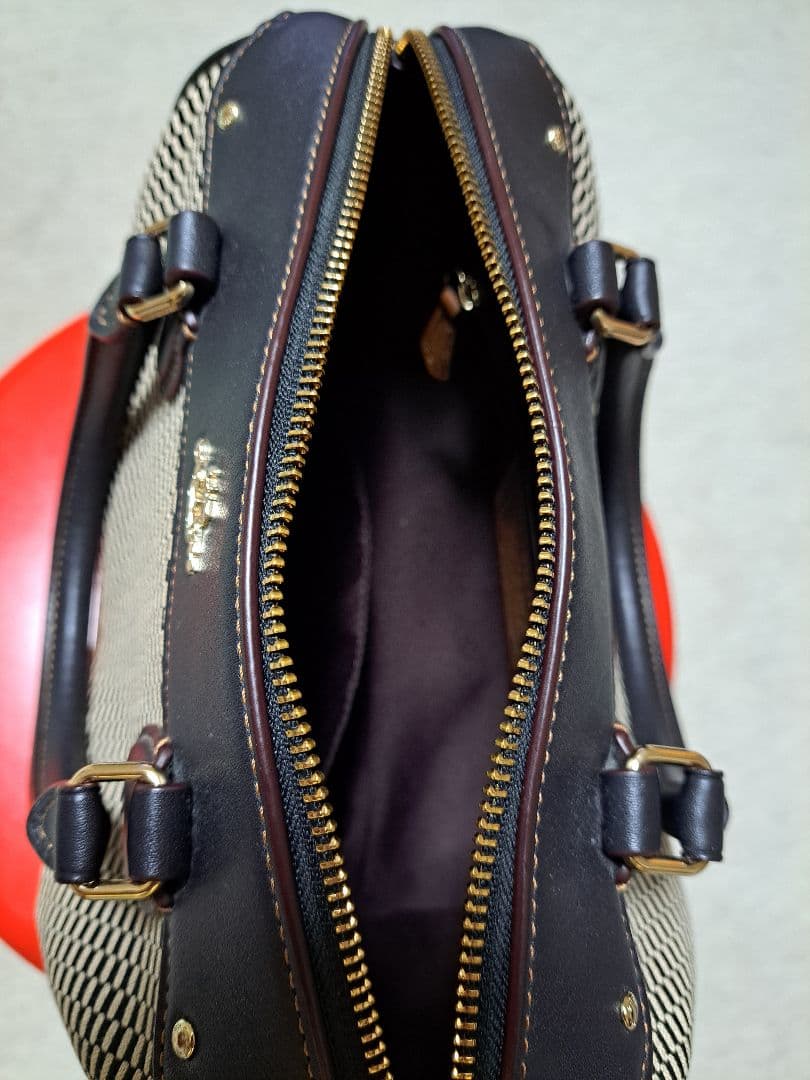 COACH チェック柄 ハンドバッグ　ショルダーバック