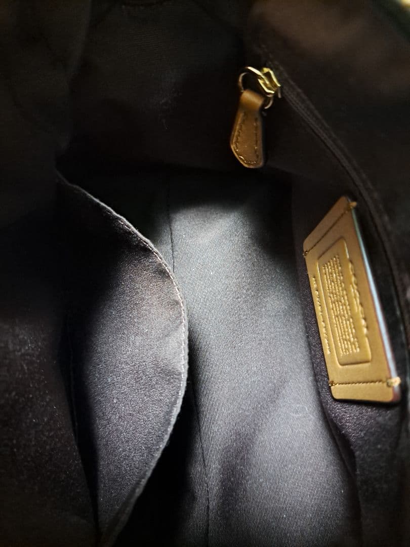COACH チェック柄 ハンドバッグ　ショルダーバック