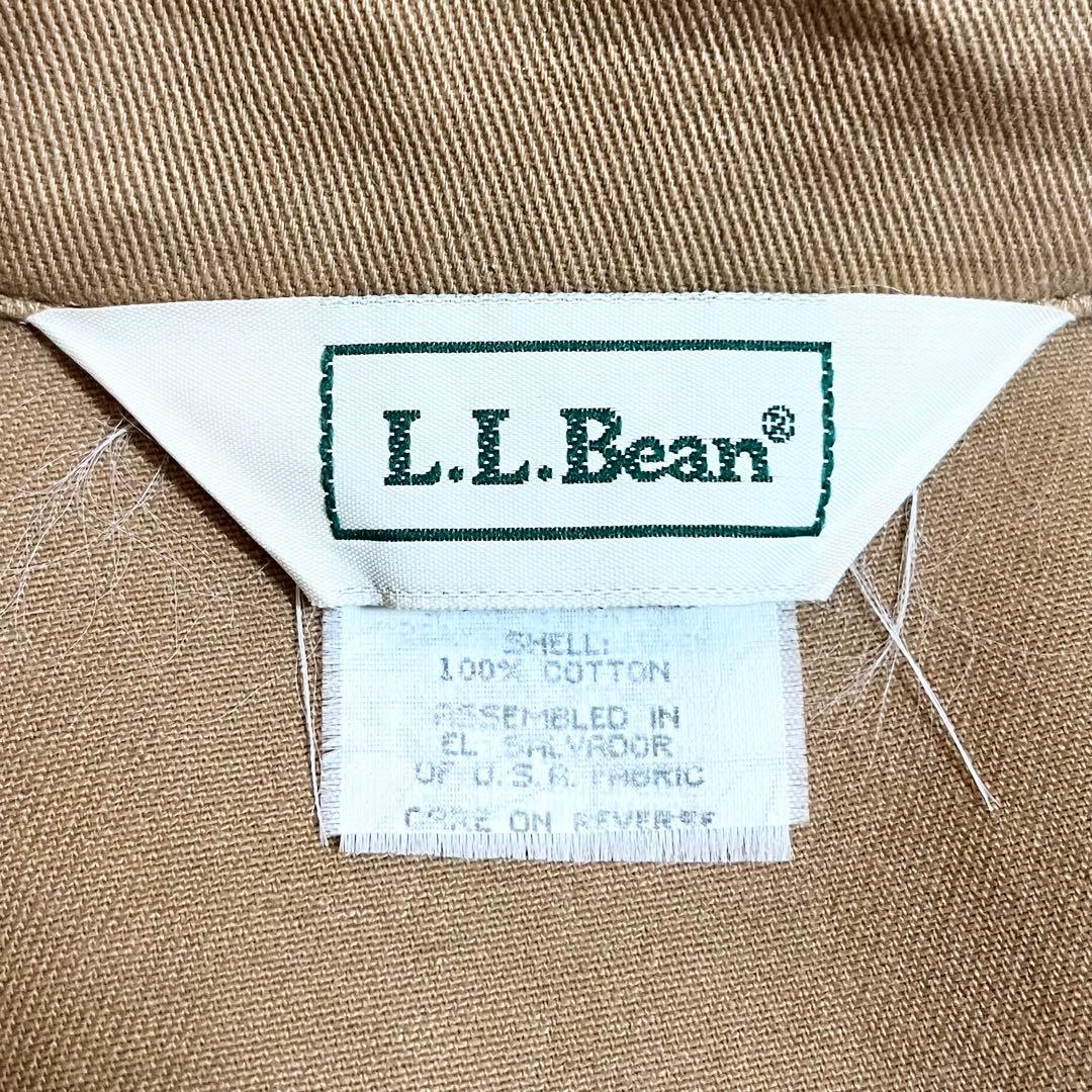80〜90s L.L.Bean コットンスイングトップ チンスト付き ブラウン