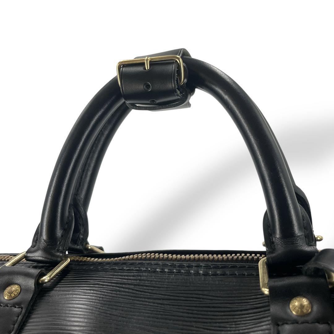 美品　ルイヴィトン　ボストンバッグ　キーポル55 エピ　型押しロゴ　南京錠　黒
