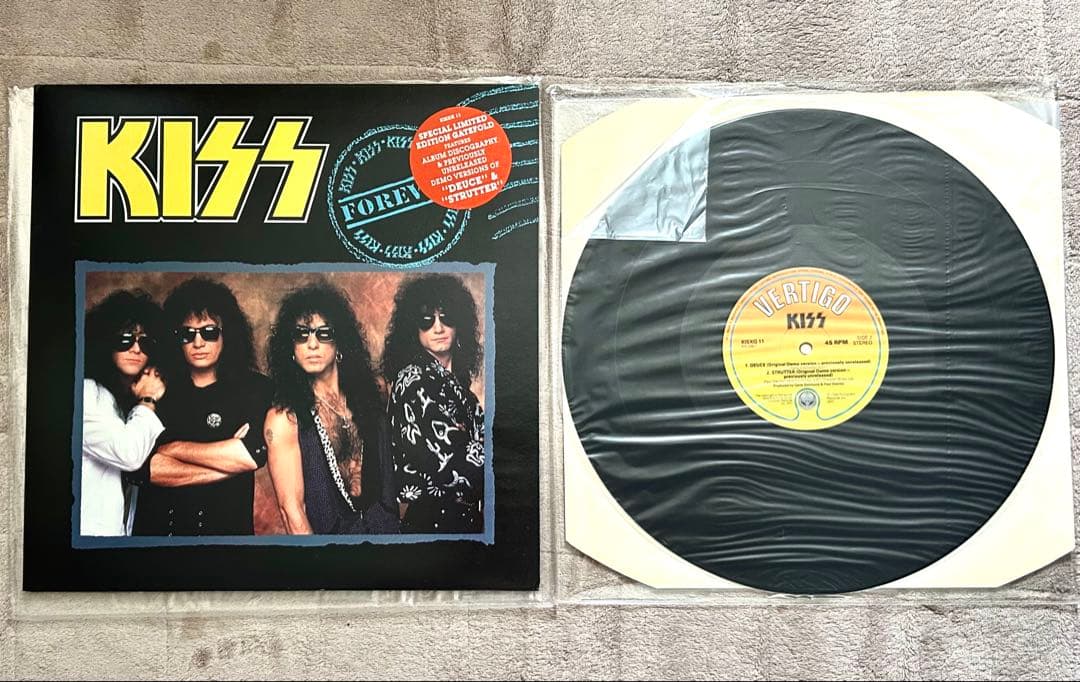 貴重KISSキッス Forever 1990年 12インチLPレコードUK限定盤