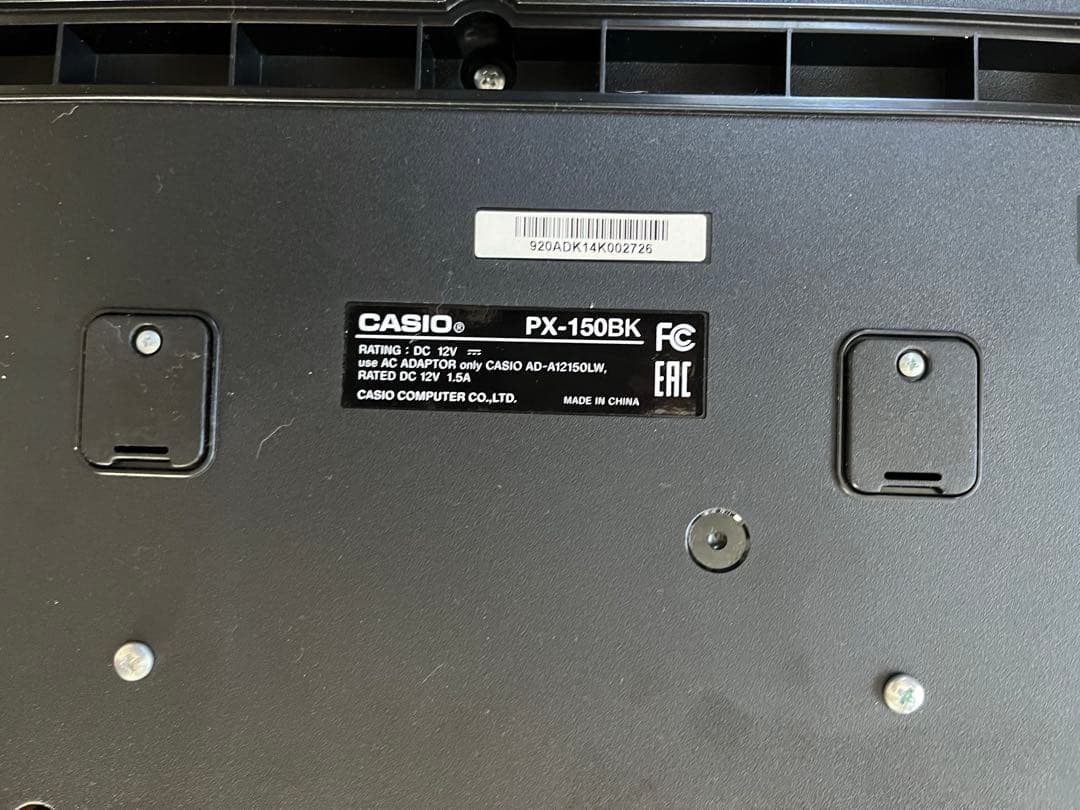 CASIO 電子ピアノ Privia PX-150BK ブラック 88鍵盤