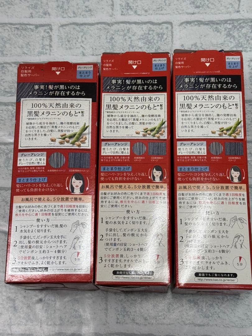 Rerise 本体、付け替え×2 グレー・アレンジ 3個セット