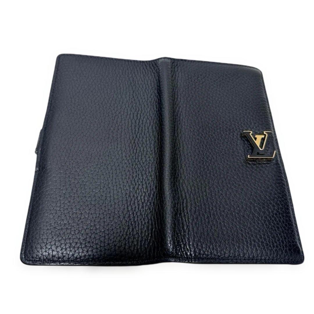 美品■ LV ルイヴィトン ヴェルティカル ウォレット 黒　財布