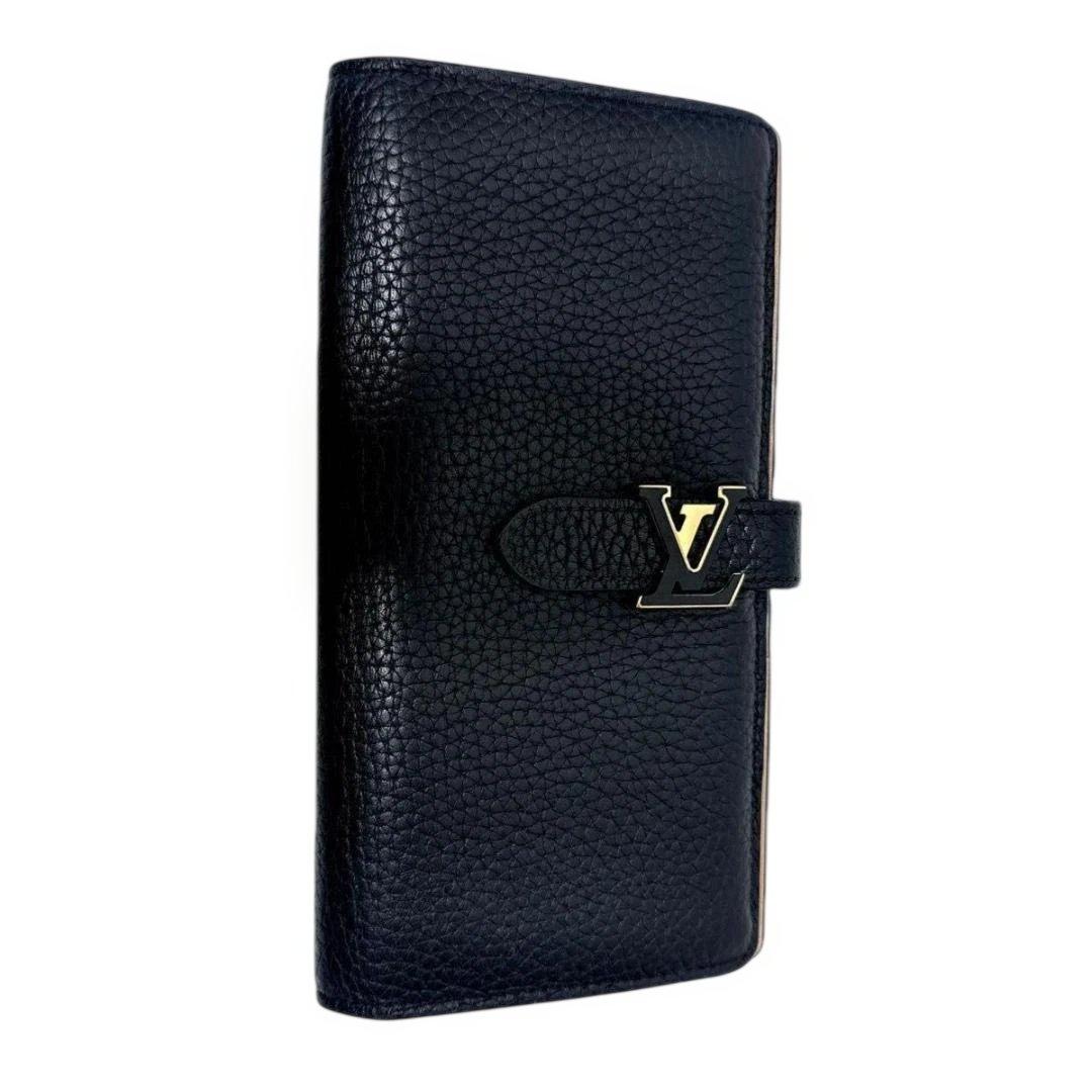 美品■ LV ルイヴィトン ヴェルティカル ウォレット 黒　財布