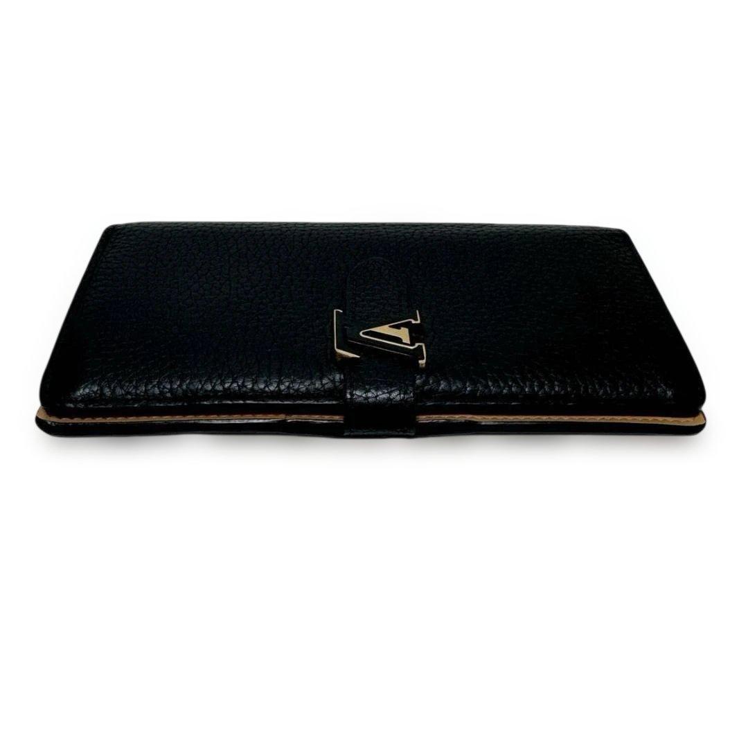 美品■ LV ルイヴィトン ヴェルティカル ウォレット 黒　財布