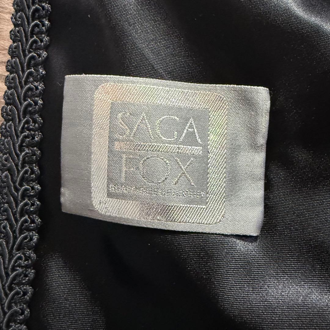 美品✨ SAGA FOX しっぽ付き シルバーフォックス 大判ショール