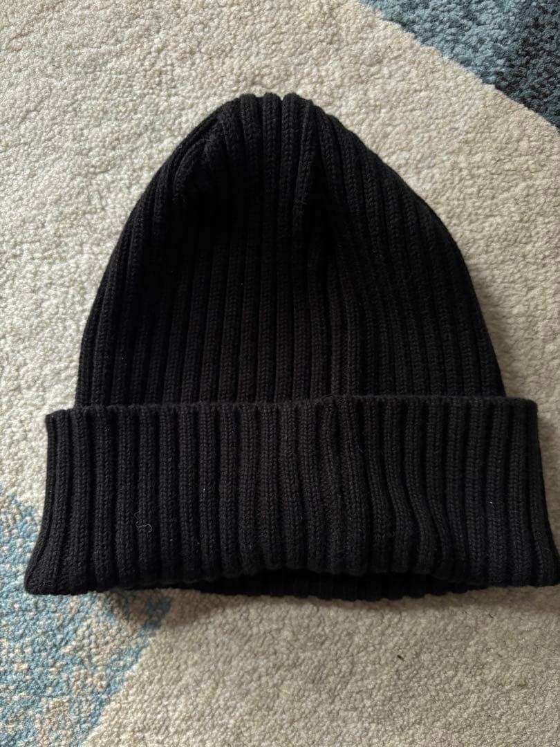 supreme overdyed beanie black ニット帽シュプリーム