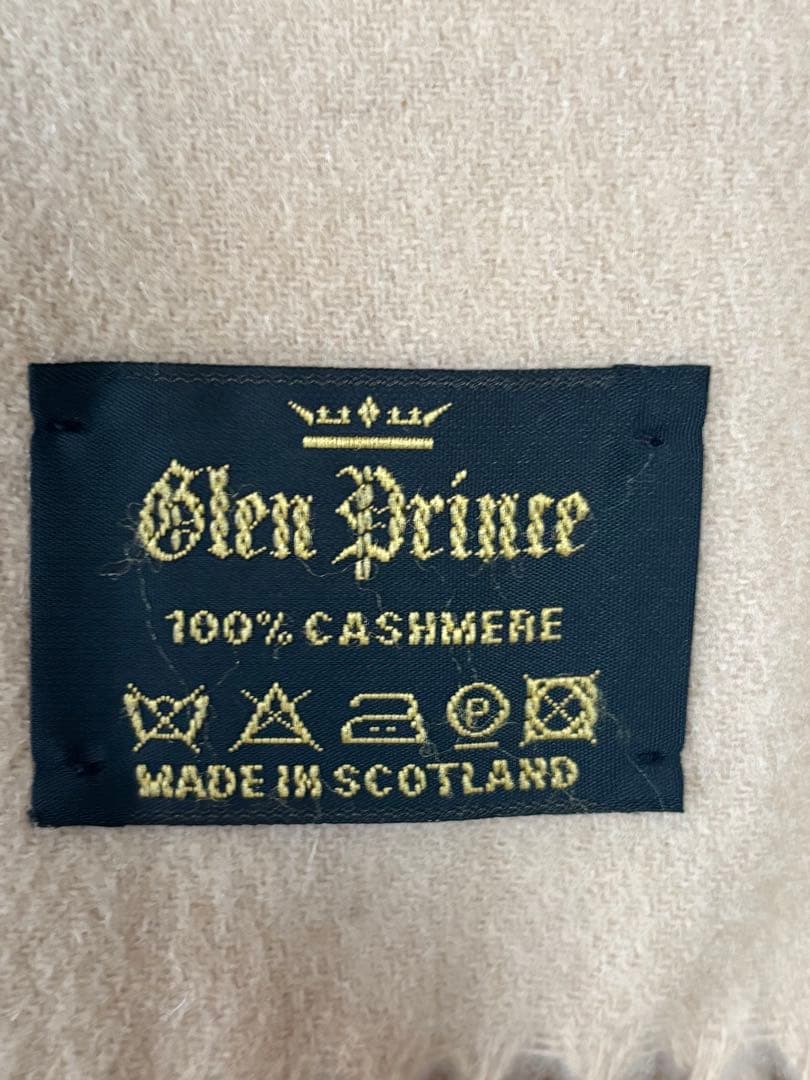 ☆Glen Prince グレンプリンス カシミア 大判ストール ベージュ