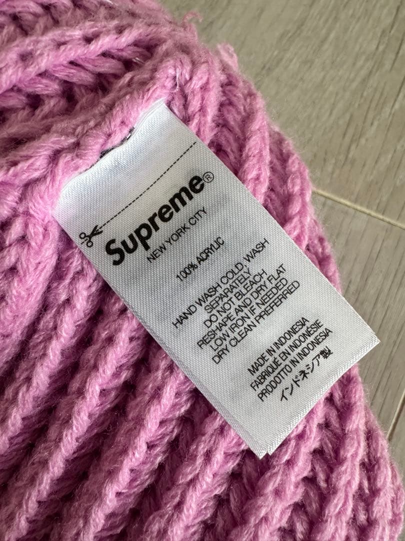 帽子 Supreme ChunkyRib Classic Logo Beanie