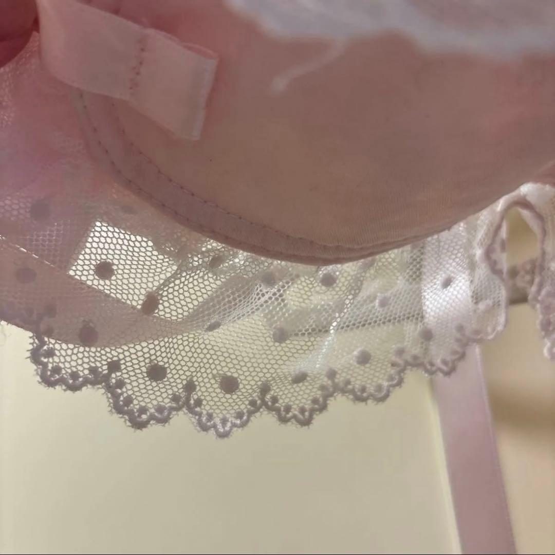 Angelic Pretty,レースハートチャームバラレースヘッドドレス,ピンク