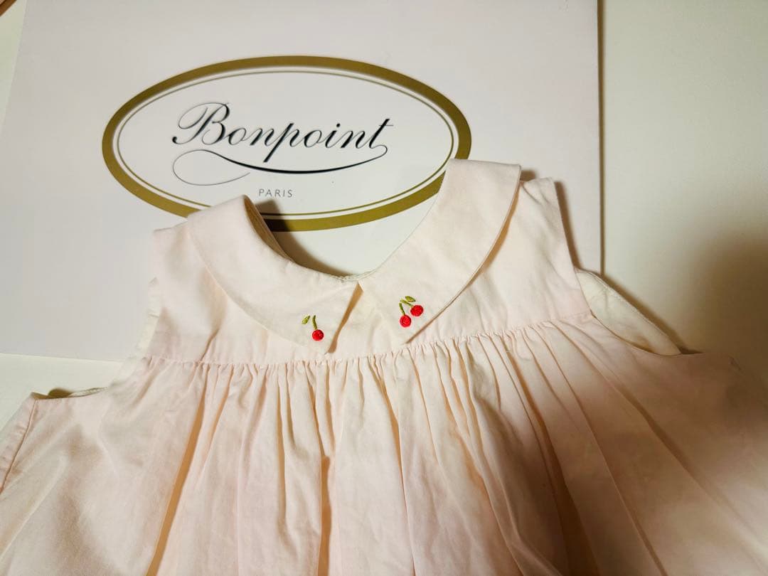 bonpoint ボンポワン⭐︎ピンクのワンピース⭐︎2A コットン