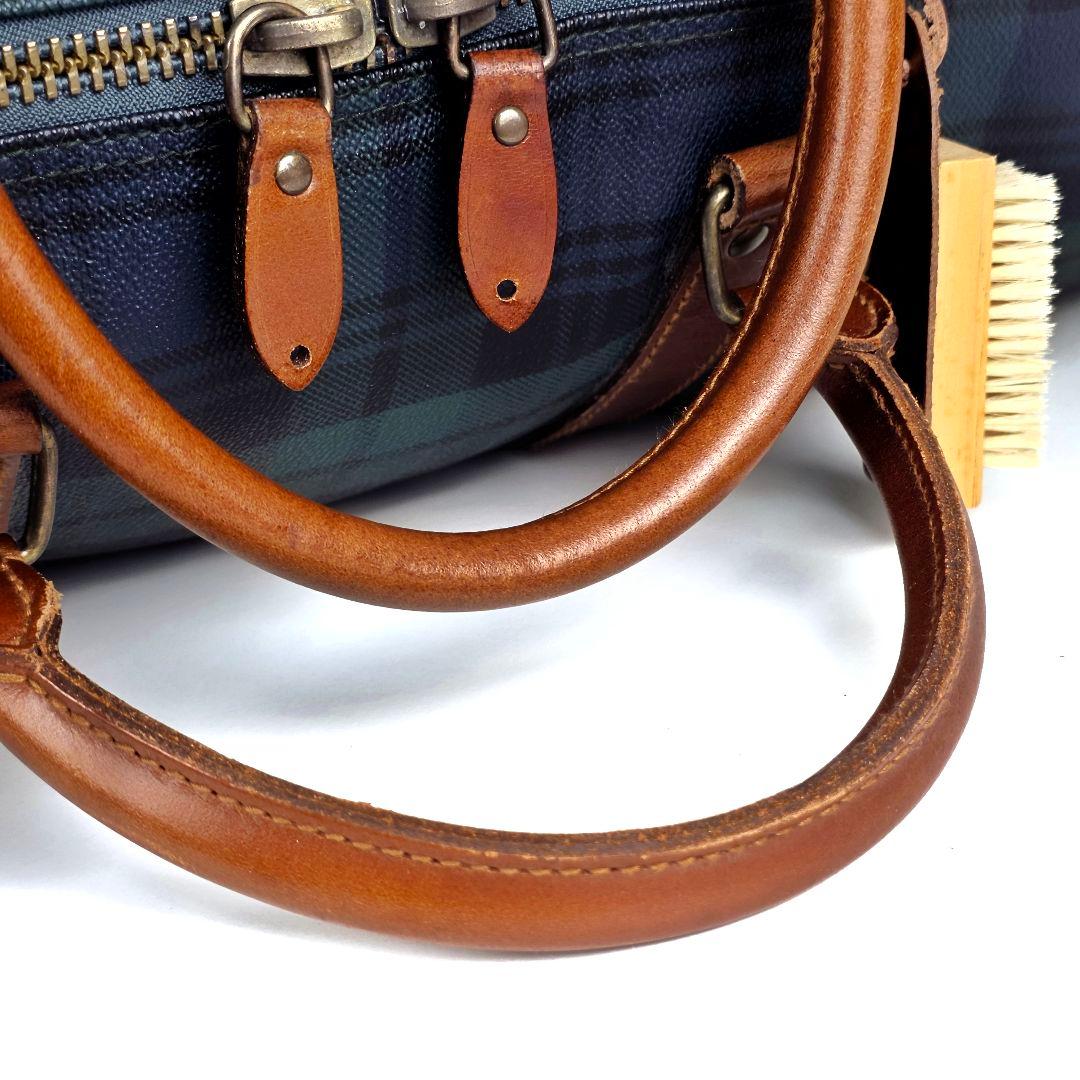 美品 ラルフローレン RALPH LAUREN ブラックウォッチ ボストンバッグ