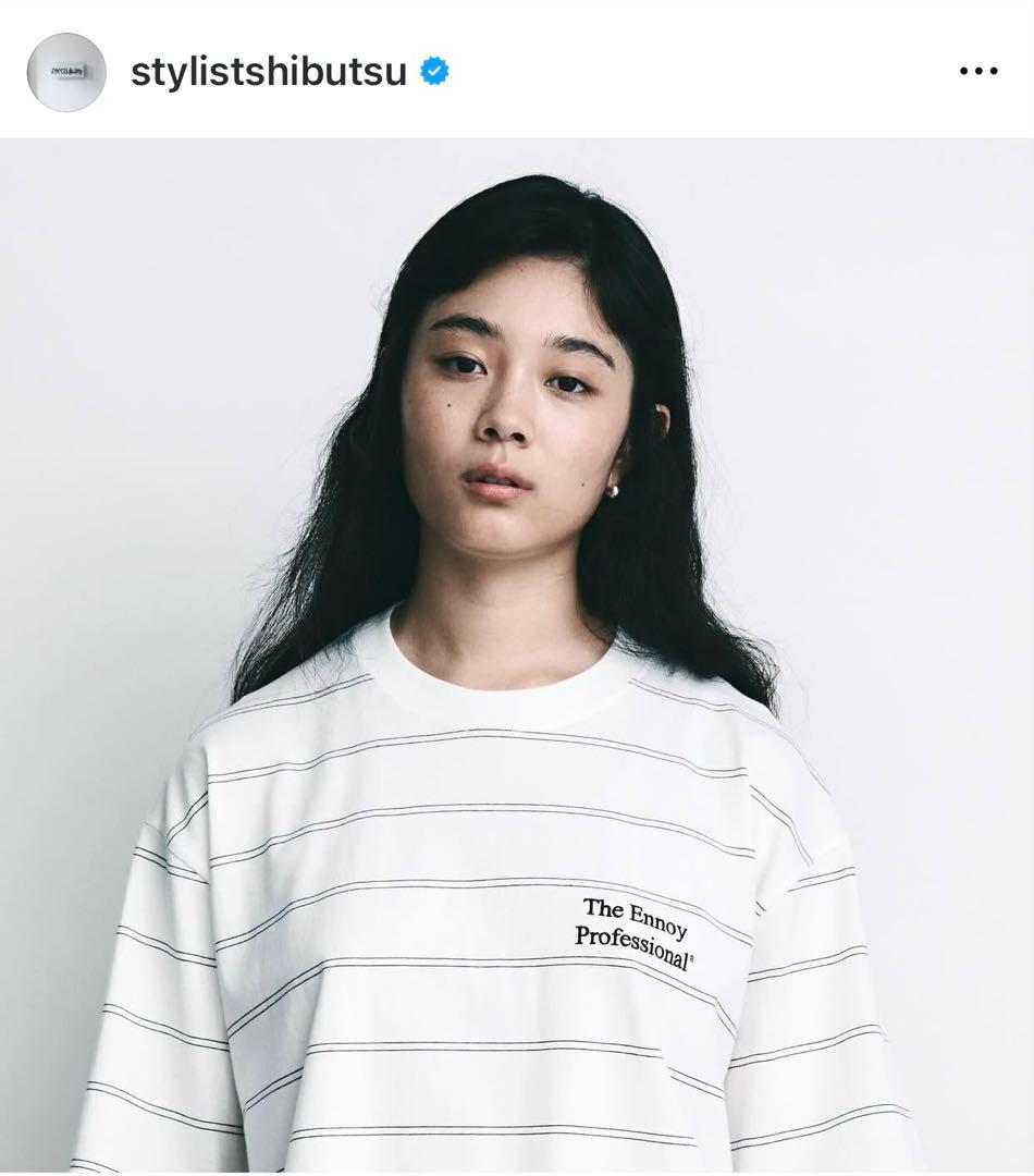 The Ennoy Professional® パネルボーダー　Tシャツ　白　M