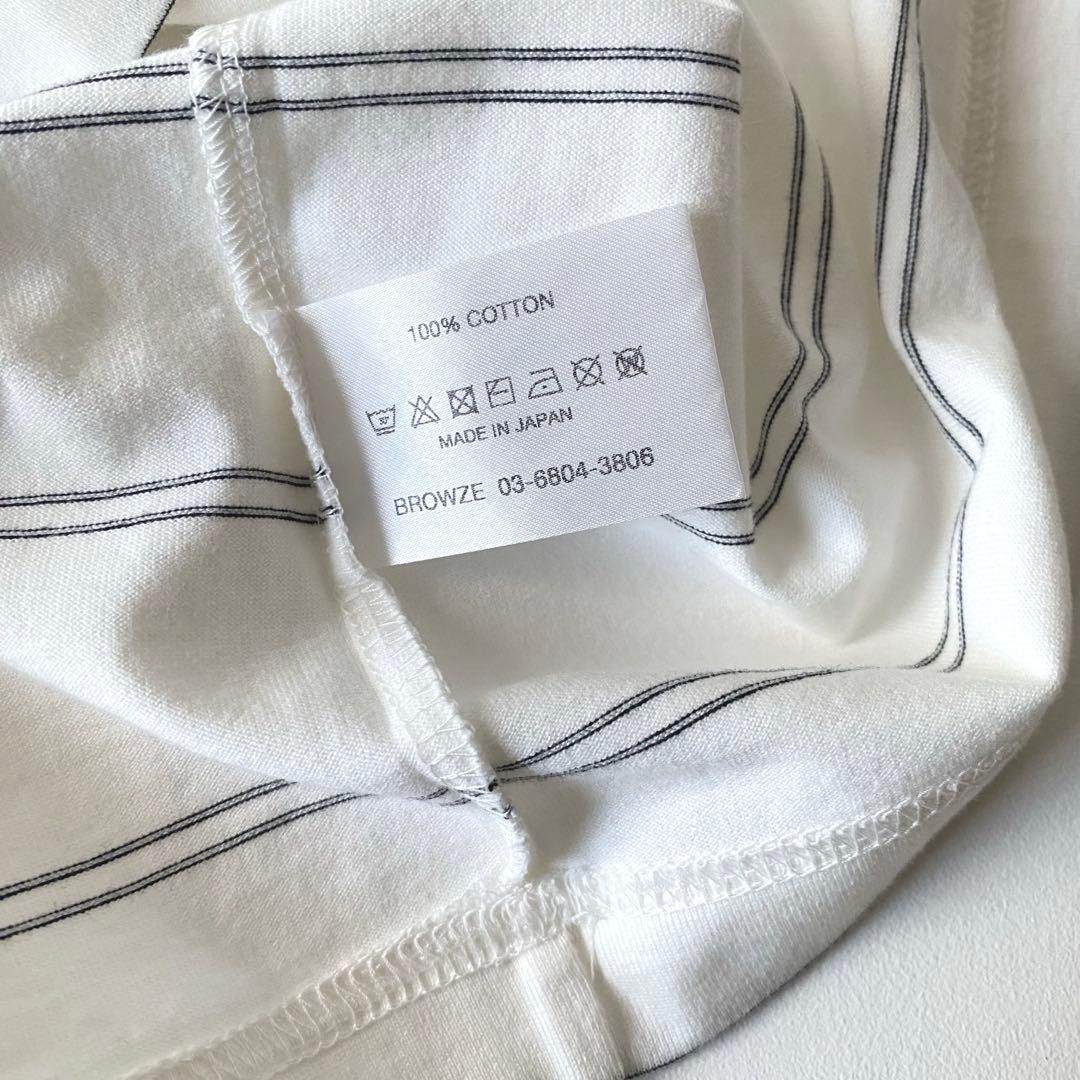 The Ennoy Professional® パネルボーダー　Tシャツ　白　M