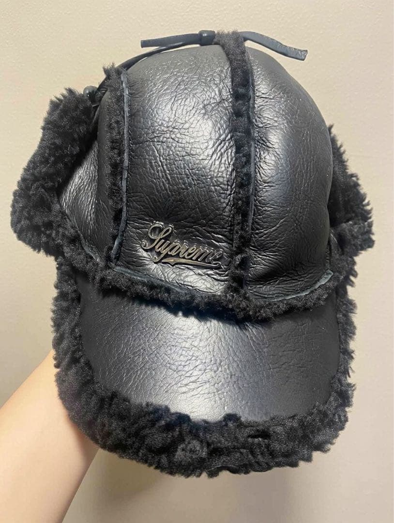 帽子 Supreme Shearling Lined Earflap Cap S/M