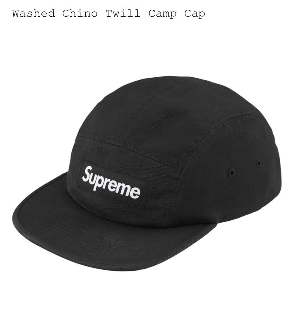 帽子 supreme Washed Chino Twill Camp Cap