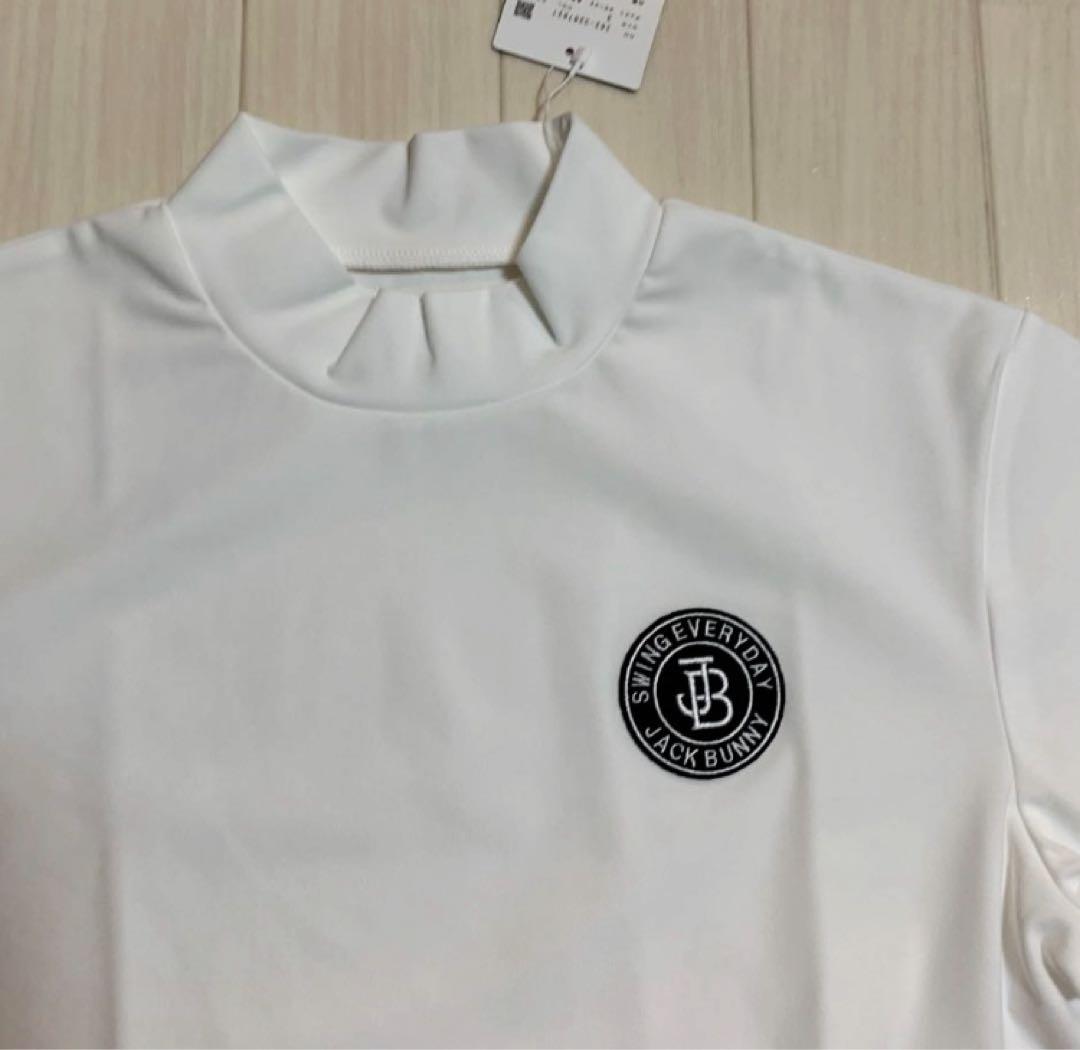 新品【ジャックバニー】メンズ　半袖モックネック　シャツ　6/LL ゴルフウェア
