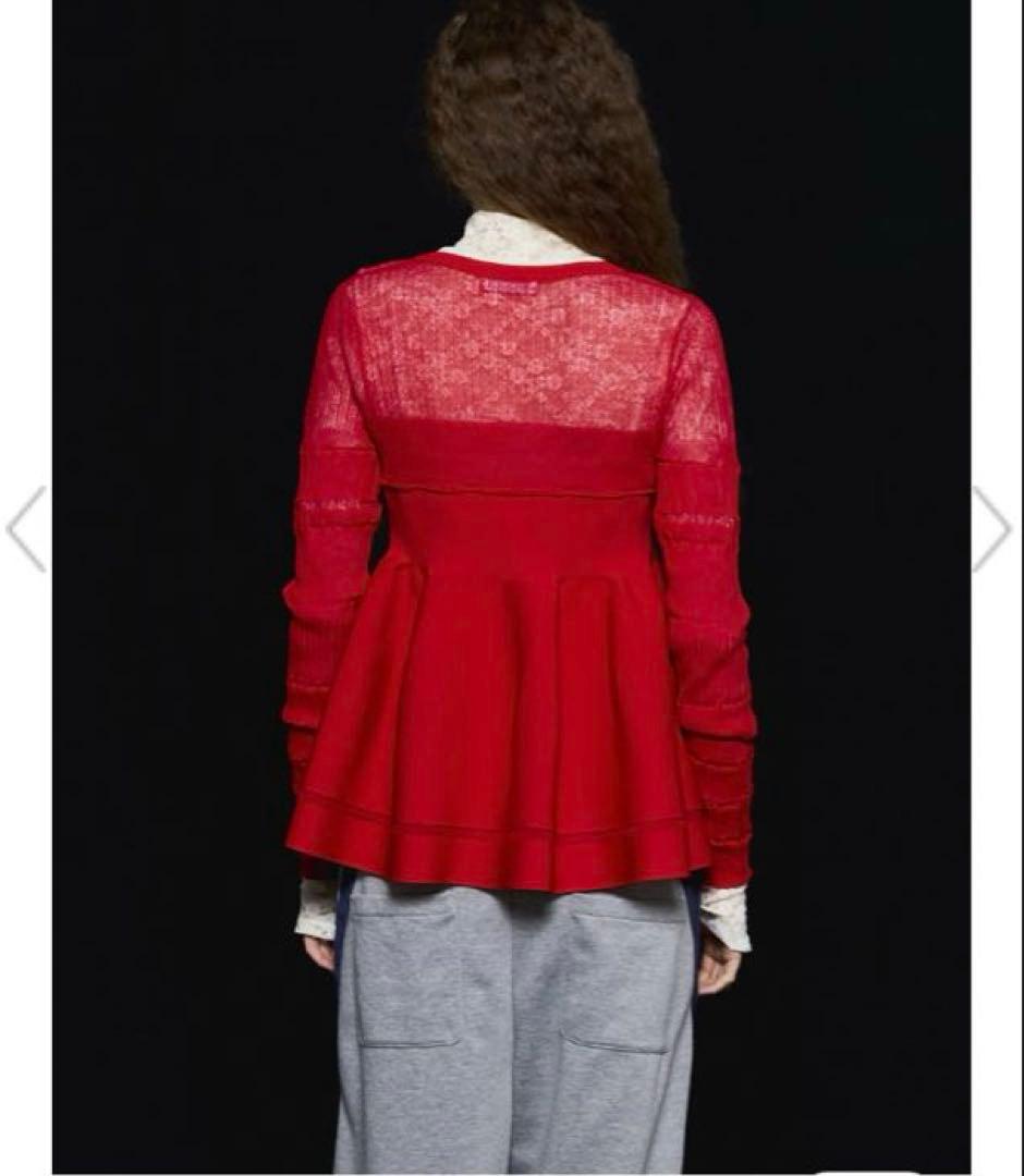 新品未使用maison special SheerPeplum Cardigan