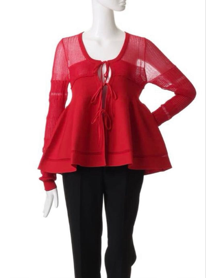 新品未使用maison special SheerPeplum Cardigan
