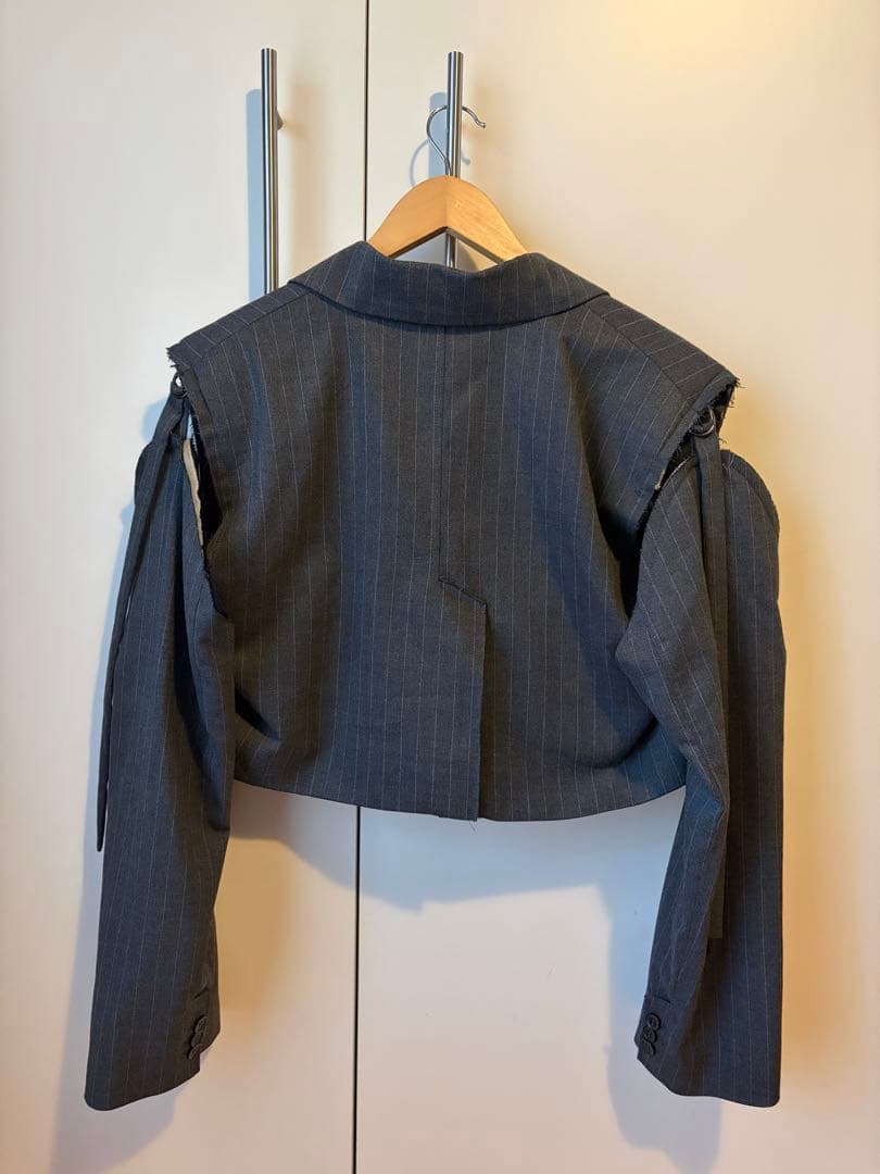 ZARA MAISON SPECIAL クロップドジャケット M/L グレー