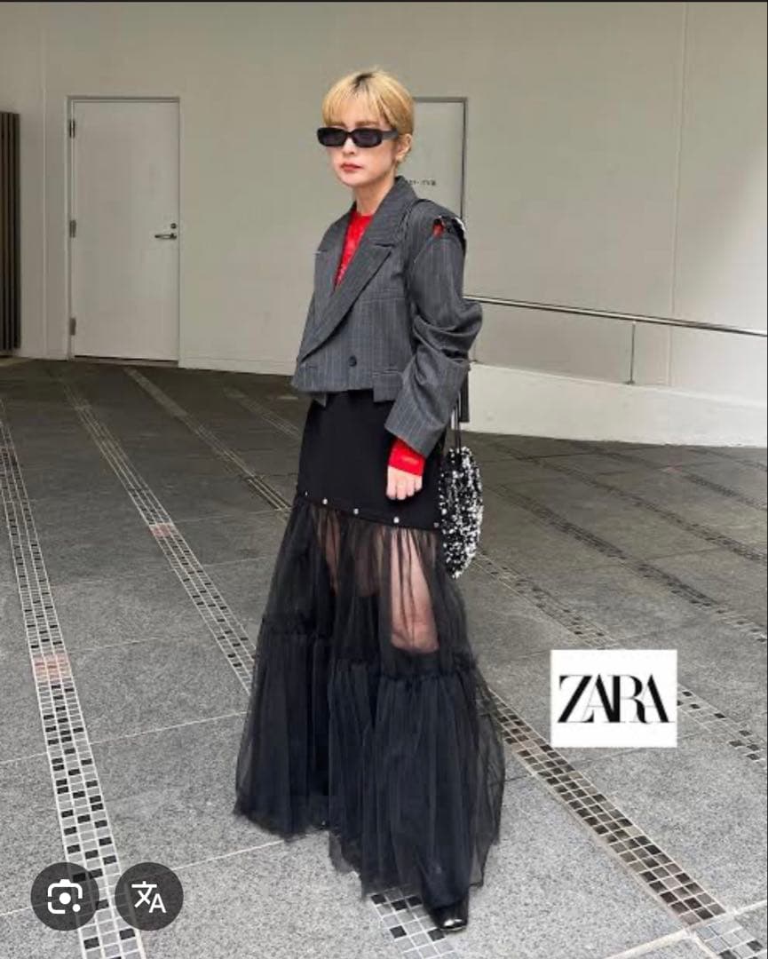 ZARA MAISON SPECIAL クロップドジャケット M/L グレー