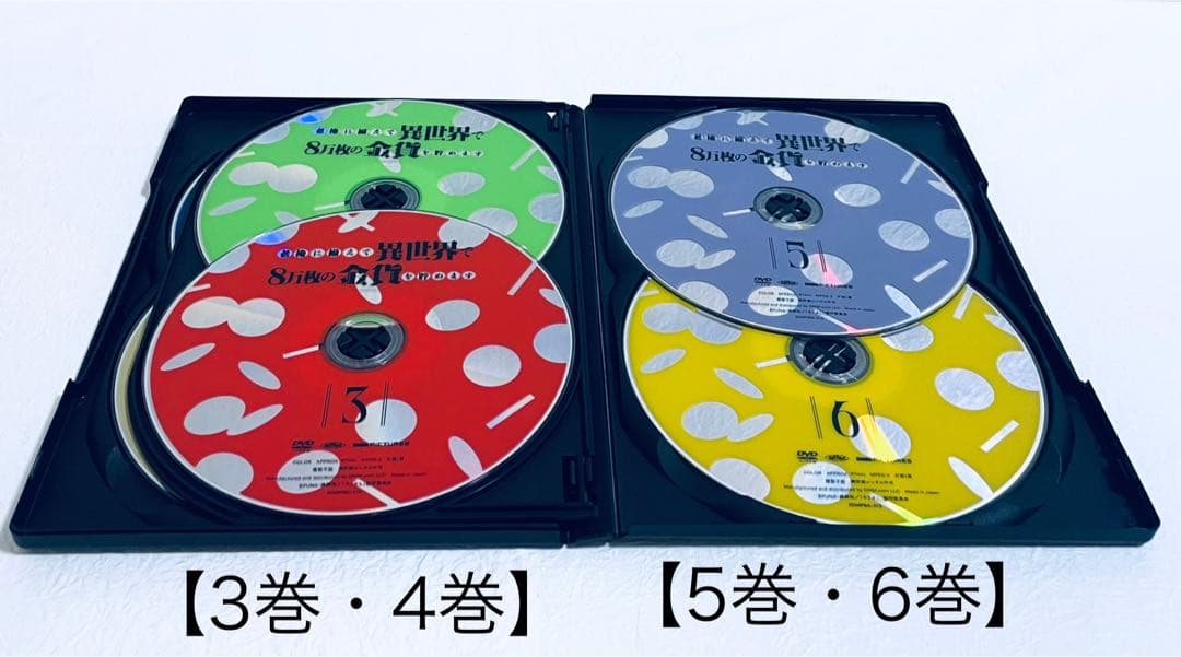老後に備えて異世界で 8万枚の金貨を貯めます　【全６巻】　レンタル版DVD 全巻