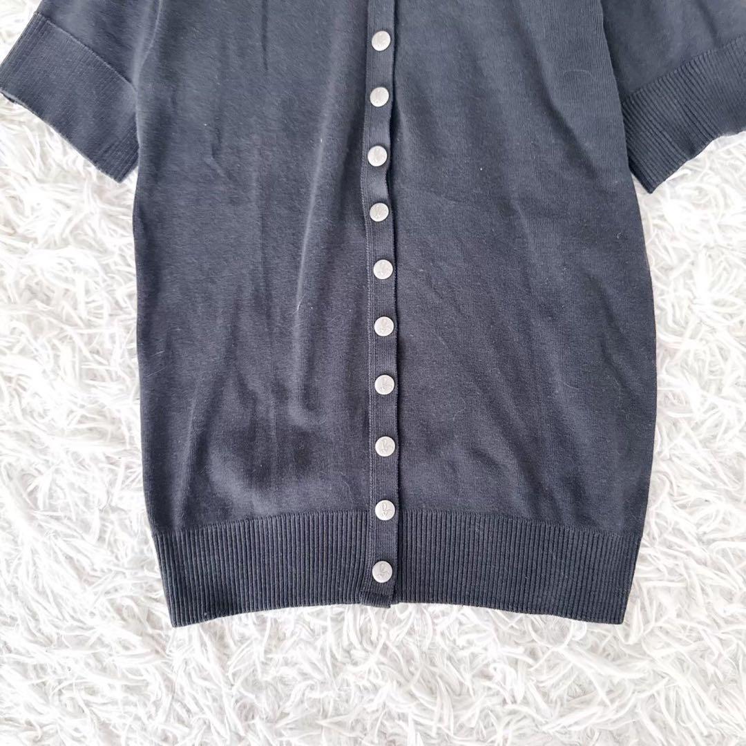 新品 『agnes b.』 アニエスベー （1） クルーネック半袖カーディガン