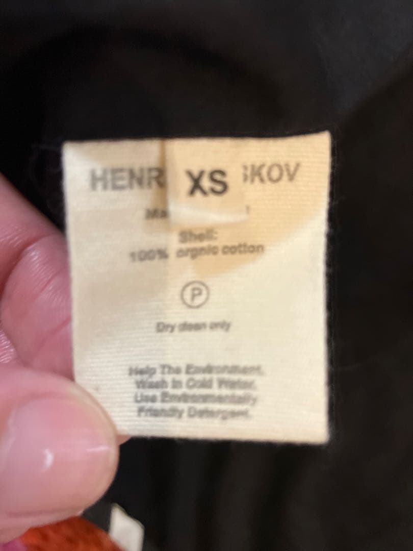 Henrik Vibskovストライプキルティングロングコート