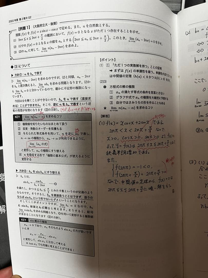 鉄緑会 高2数Ⅲ冊子