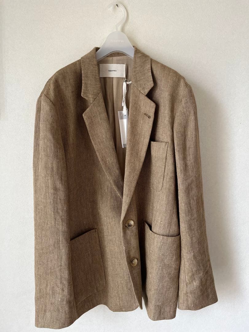 新品TODAYFUL Boyfriend Linen Jacket 38