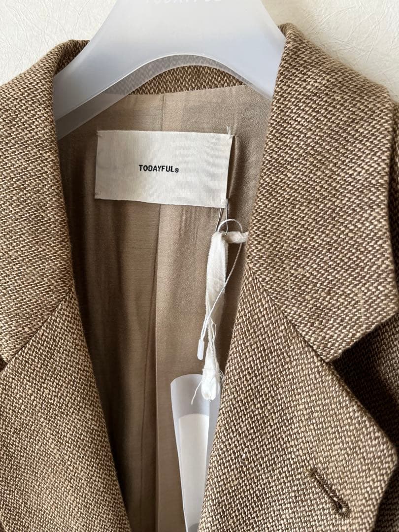 新品TODAYFUL Boyfriend Linen Jacket 38