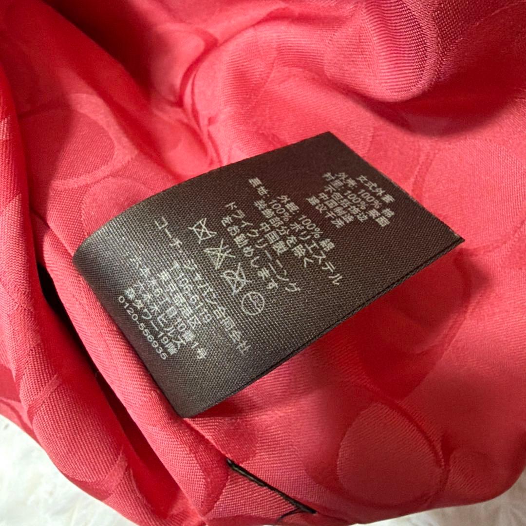 美品♡ COACH コーチ ピンク シグネチャー レディース トレンチコート