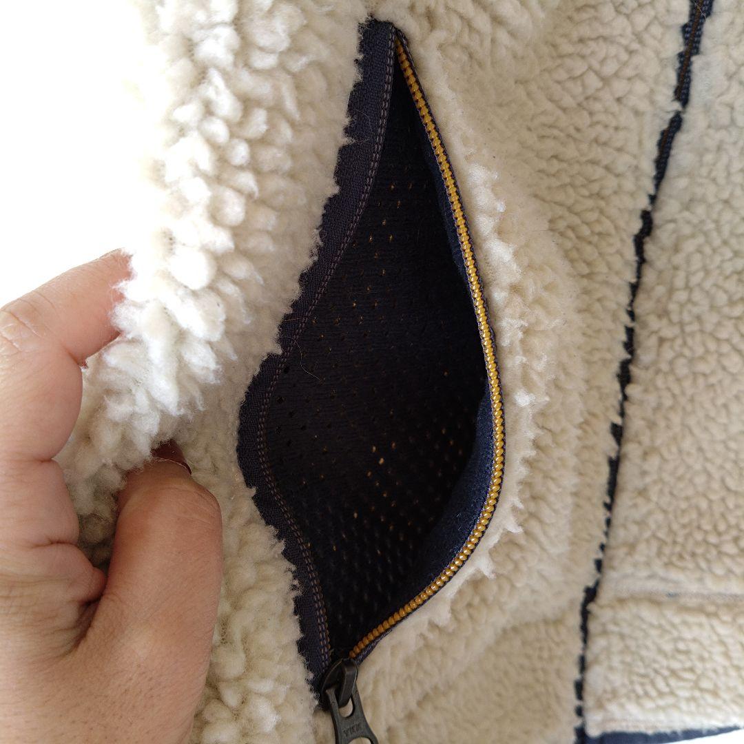 美品✨L.L.Bean フリース ボア ベスト ホワイト Sサイズ