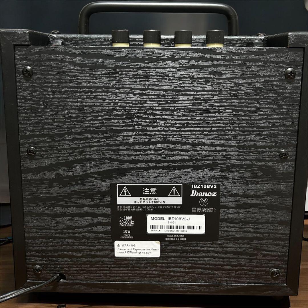 シールド付きIbanez IBZ10BV2 10W ベースアンプ 美品！！