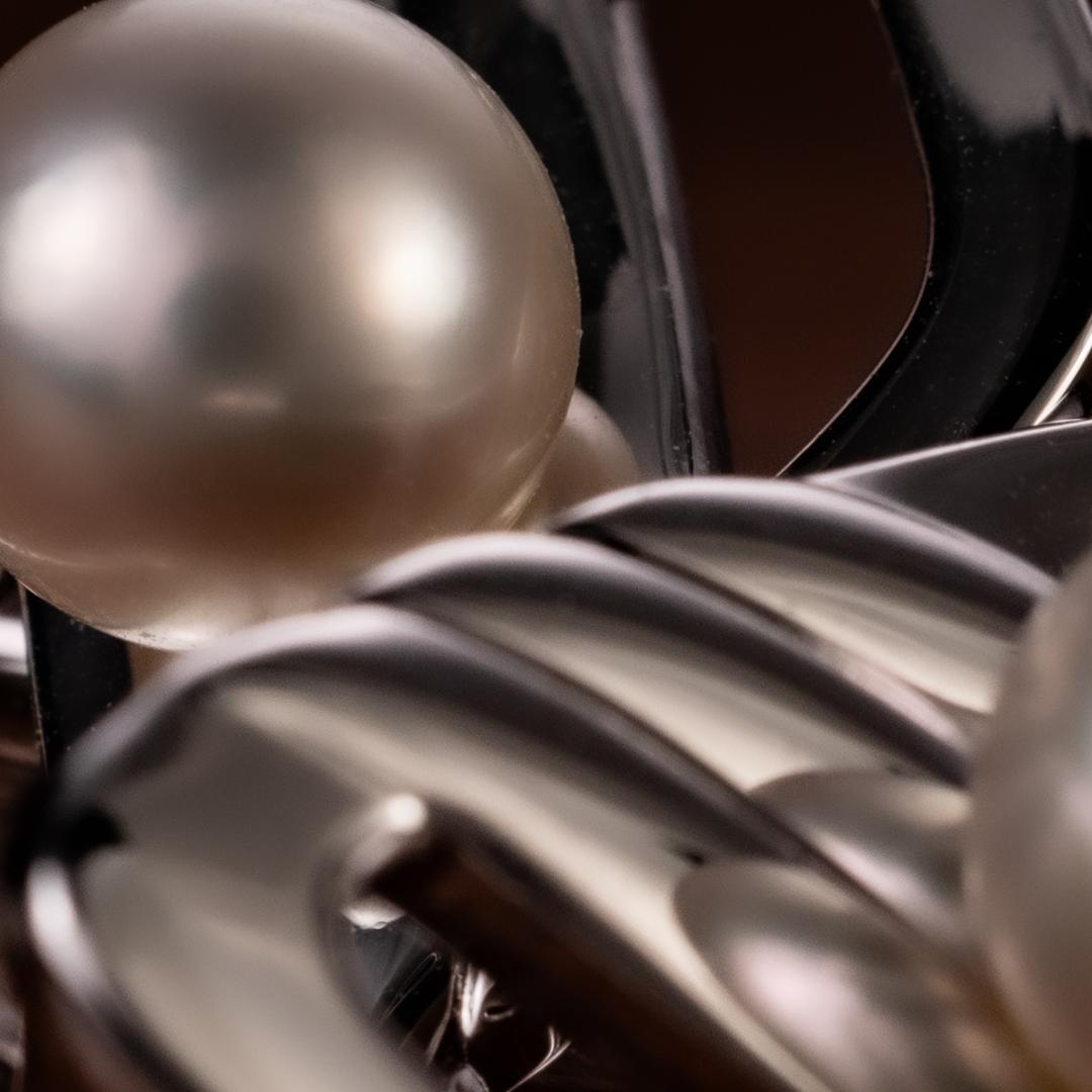 箱付き 世界最高品質ミキモト MIKIMOTO silver 真珠 カフスボタン