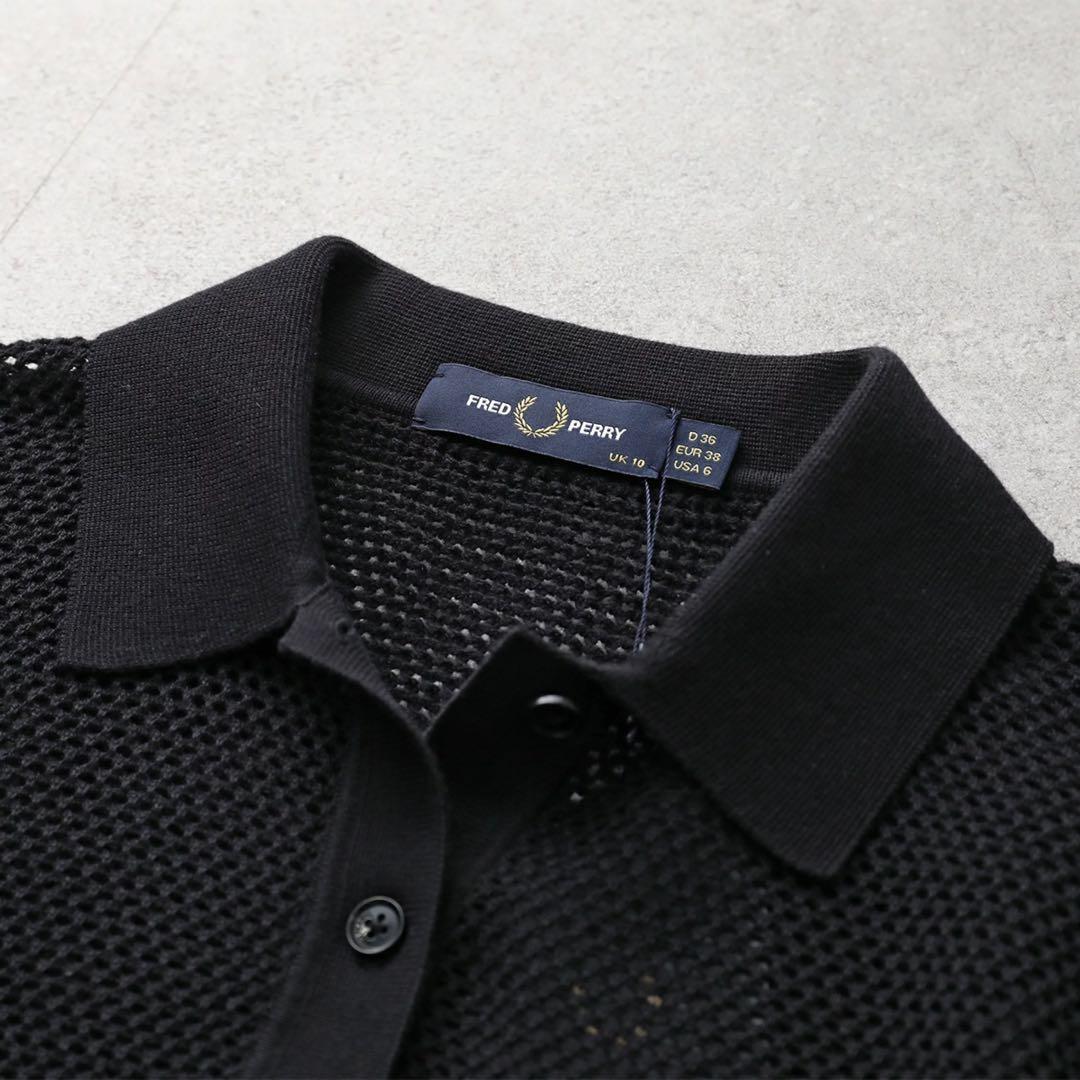 FRED PERRYポロシャツ OPEN-KNIT K9127