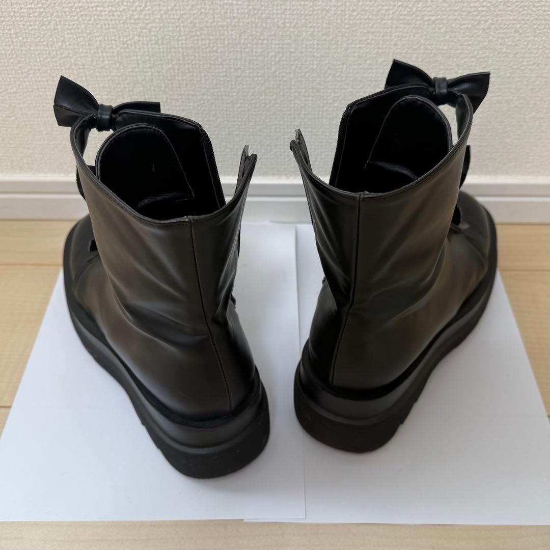 エピヌ epine ribon goa boots リボン ブーツ 黒 23.5