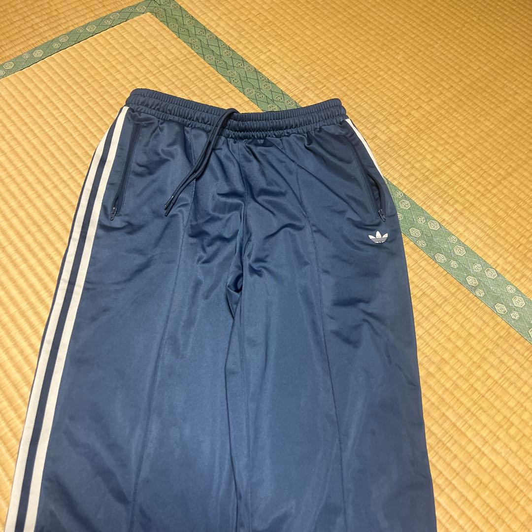 adidas トラックパンツ M ネイビー サイドライン ジャージ