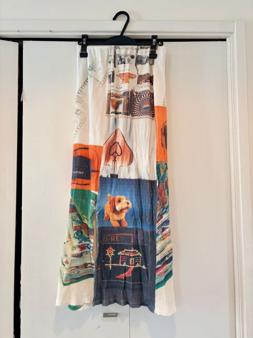 Ameri VINTAGE アートプリント ロングスカート フリーサイズ