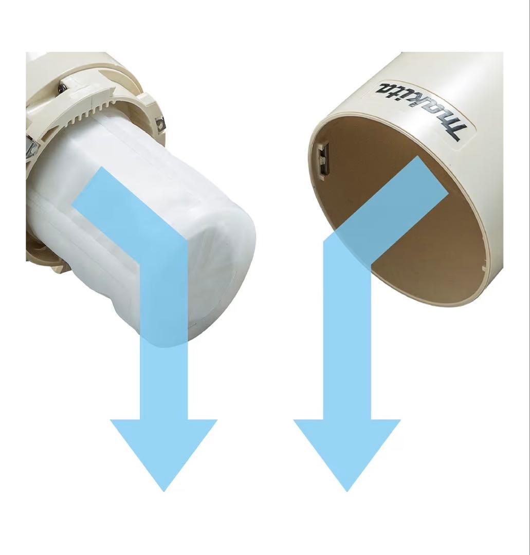 マキタ 充電式クリーナ（アイボリー）バッテリ内蔵式 10.8V2Ah 充電器付