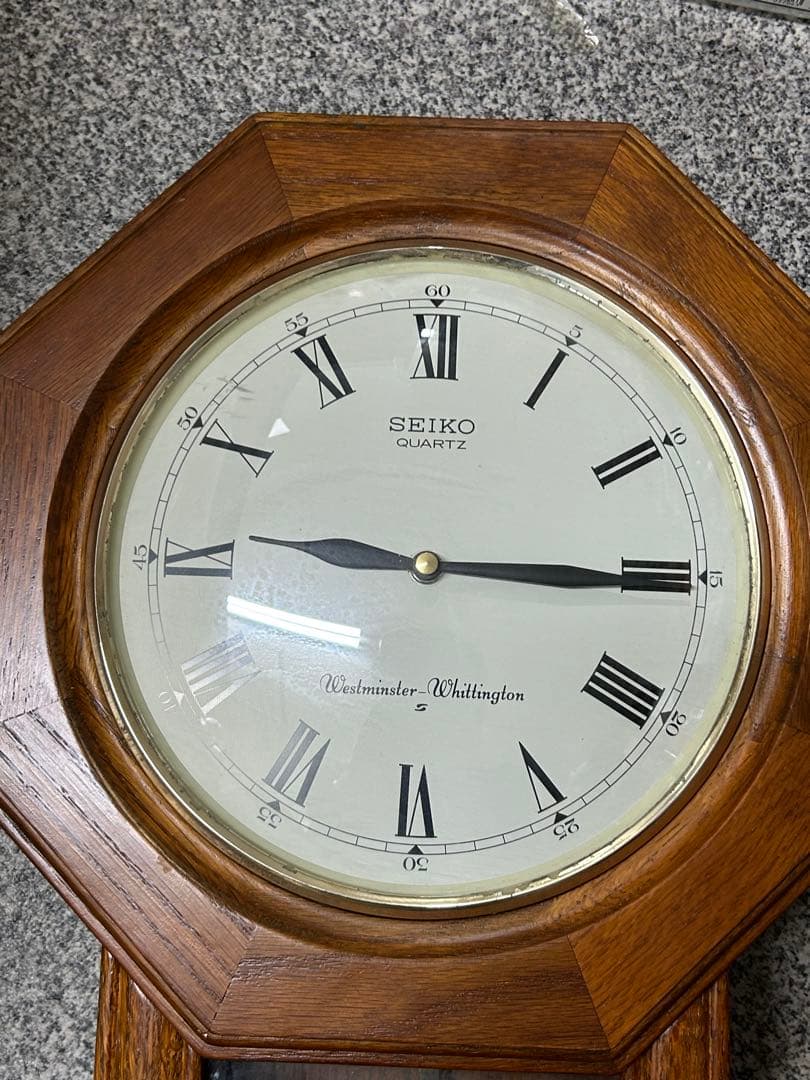 【動作品】SEIKO 壁掛け 振り子時計 レトロ時計 RQ322B