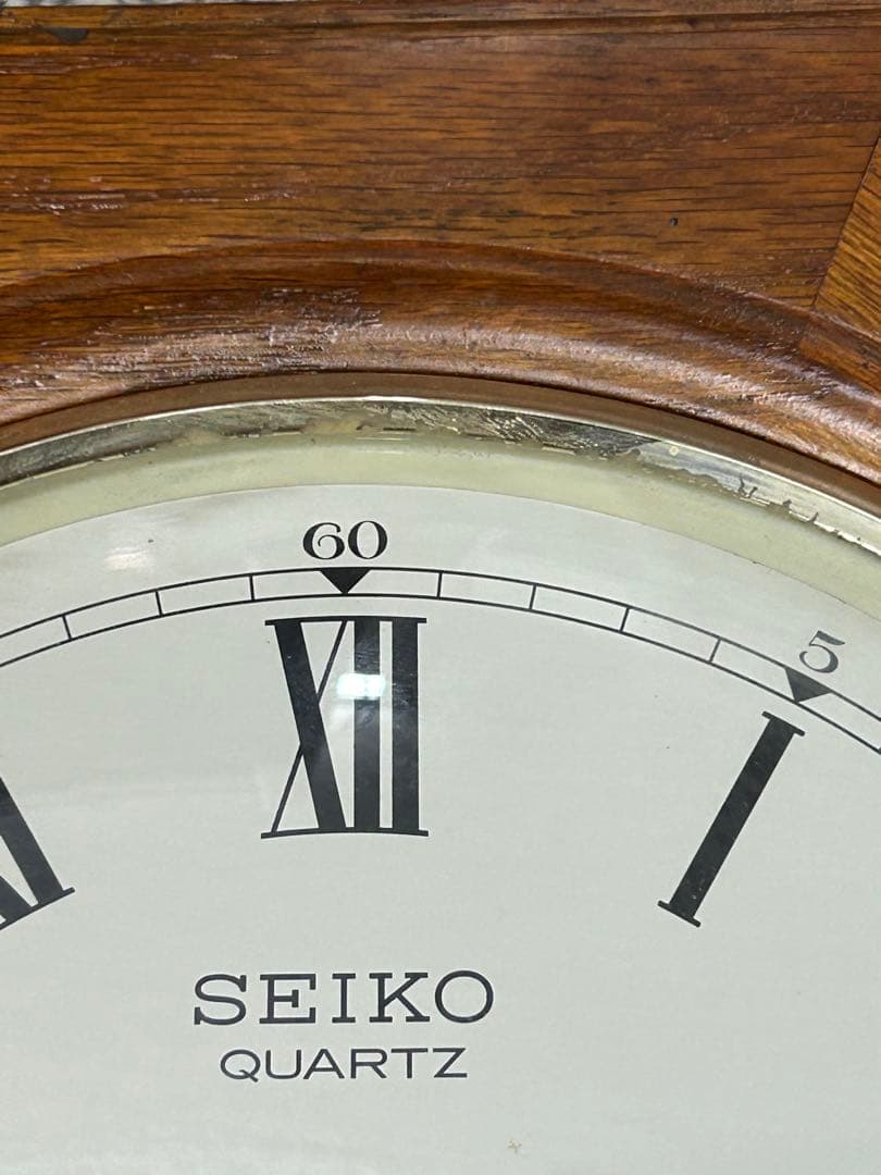 【動作品】SEIKO 壁掛け 振り子時計 レトロ時計 RQ322B