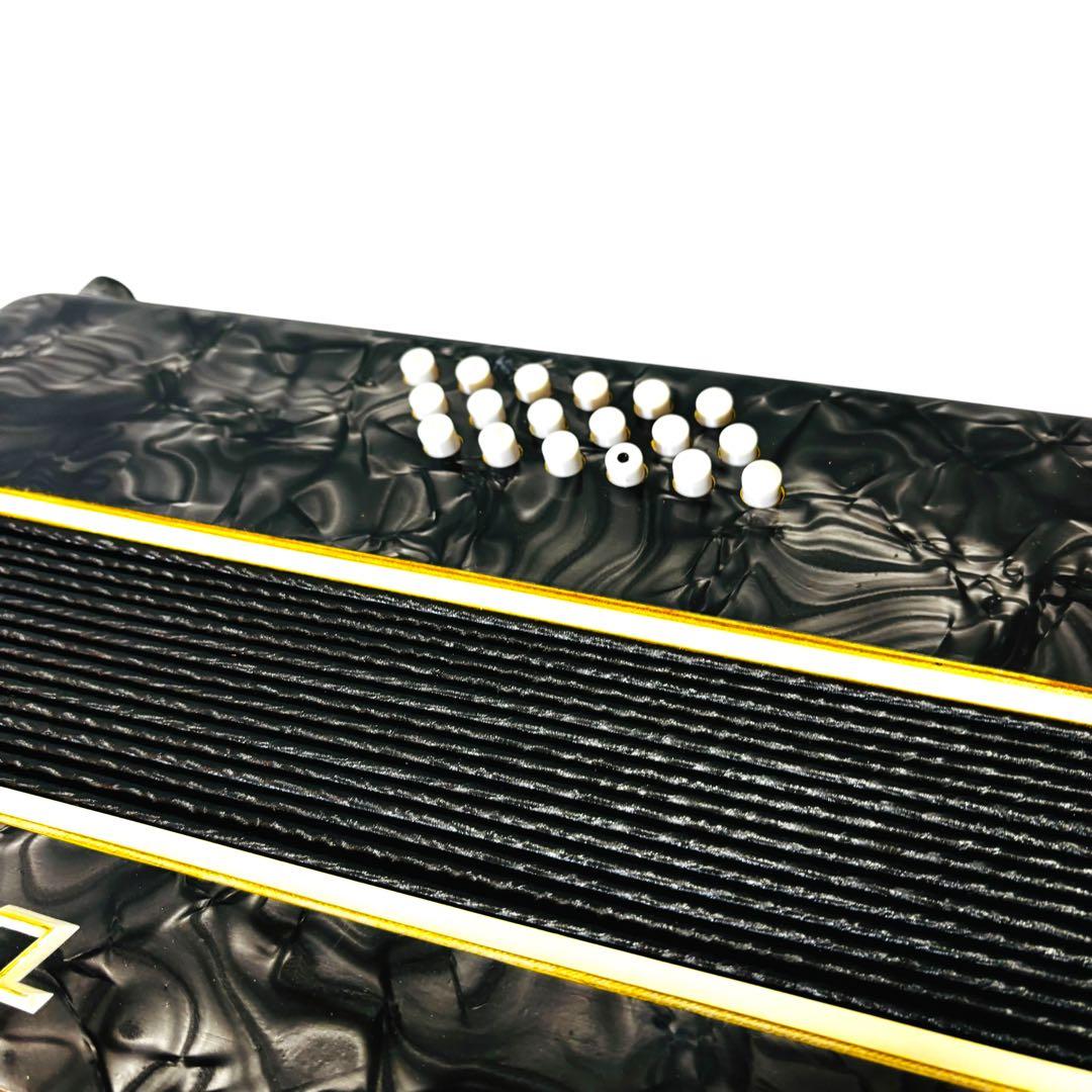 【訳あり特価】トンボ アコーディオン No.181 ブラック ケース付き